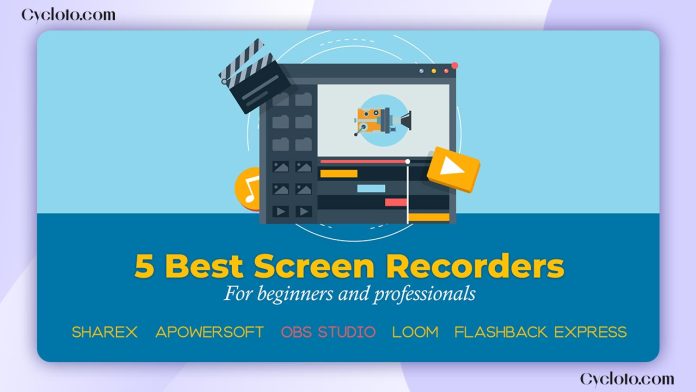 5 Best free Screen Recorders for Beginners and Professionals 5 Best free Screen Recorders for Beginners and Professionals